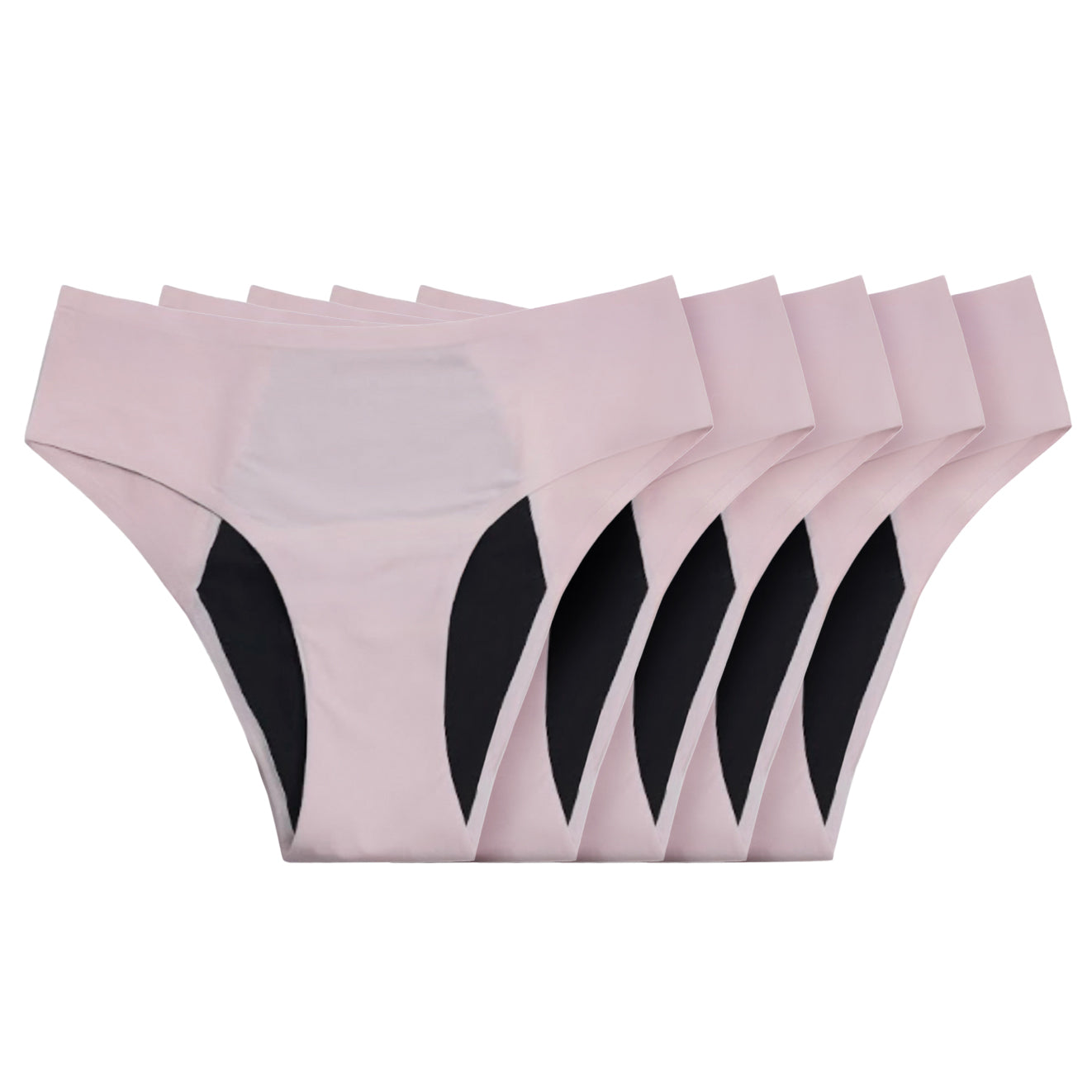 Seamless Leakproof Bikini (Heavy Absorbency Pink 10-Pack)